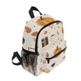 thumbnail image 2 of FORMRS School Backpack with Front Zippered Pocket 12" Student Travel Daypack, Beige Fall Pumpkin, 2 of 6