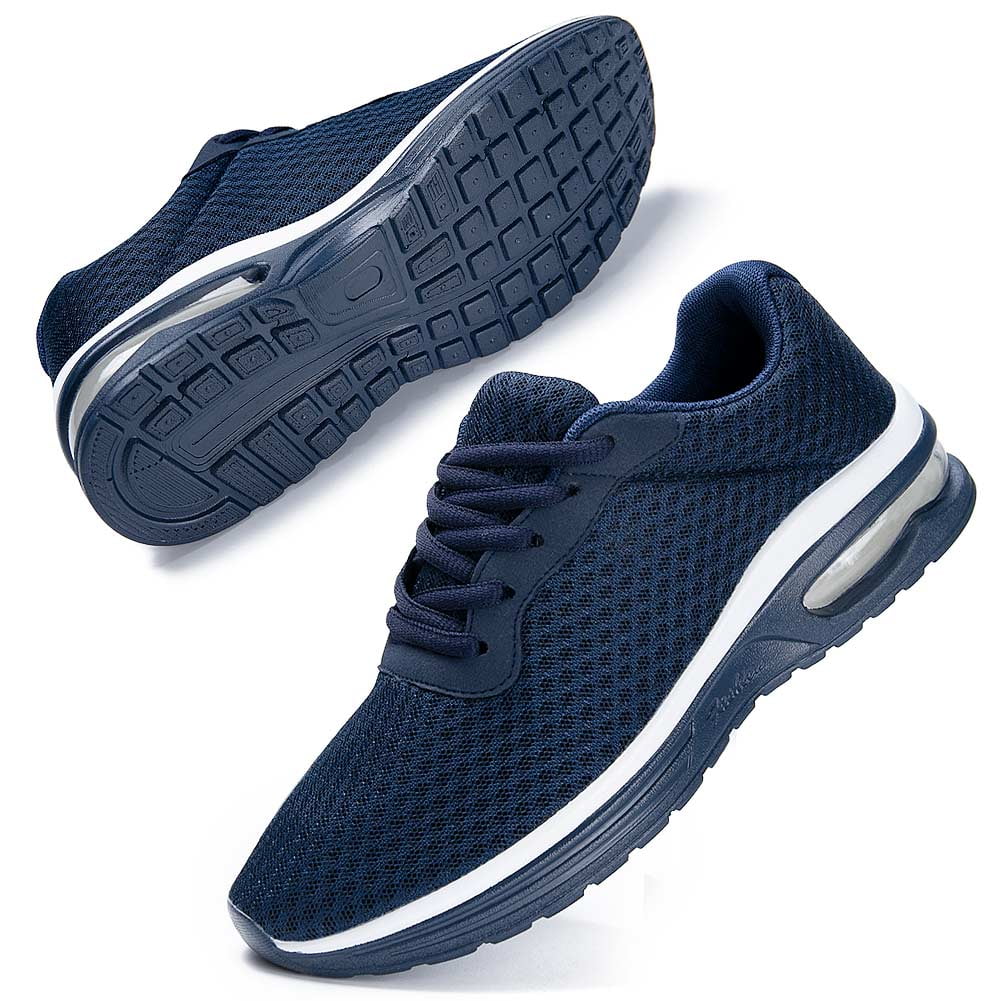 RomenSi Mens Mesh Lightweight Running Shoes Casual Breathable Athletic Tennis Walking Sneaker Blue US10.5