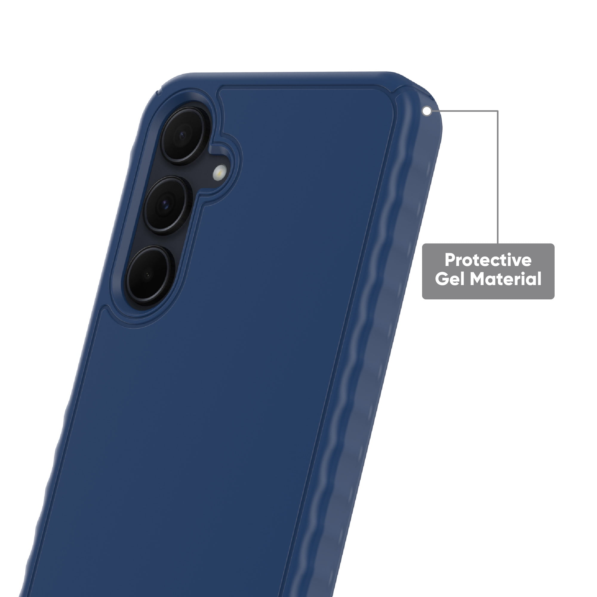 onn. Protective Gel Phone Case for Samsung Galaxy A35 5G - Blue