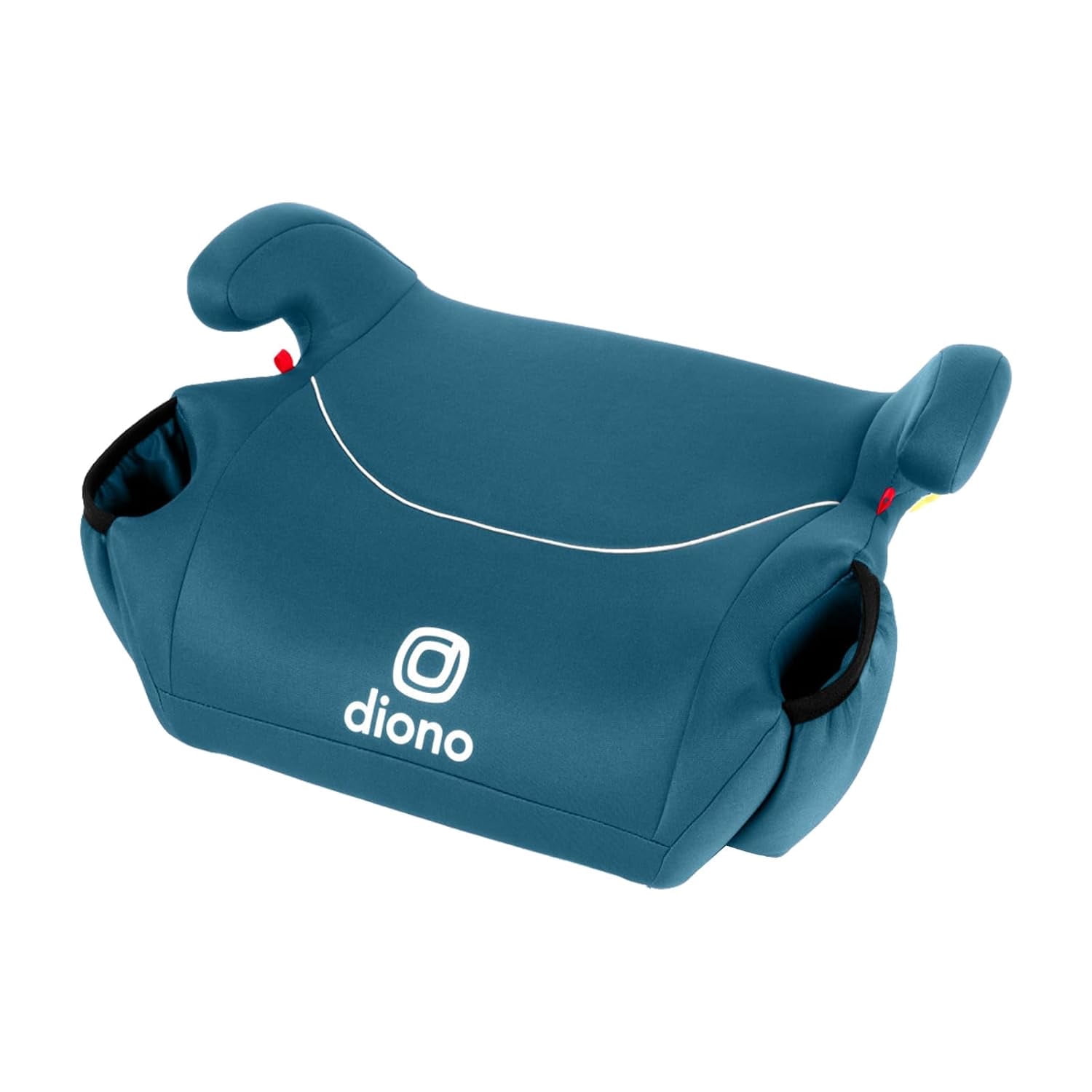Diono Solana Backless Booster Car Seat, Lightweight Belt-Positioning Booster, No LATCH, 40-120 lbs, Machine-Washable Cover, Cup Holders, Blue Razz Ice