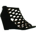 thumbnail image 2 of BONNIBEL TRINA-2 Womens Cut Out Back Zip Wedge Sandals, 2 of 4
