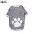 thumbnail image 2 of Dog sweater pet warm clothes in autumn and winter dog feet clothes fleece printed pet clothes-m, 2 of 5