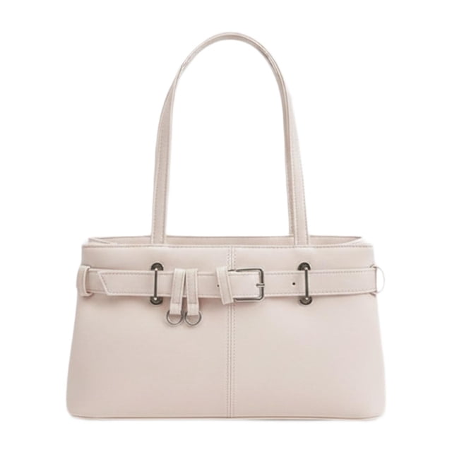Bolso de Mano Bolso Tote Bolso Grande Bolso Bandolera Confeccionado en Cuero PU con Estilo Minimalista Adecuado para Mujeres en Rosa