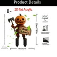 thumbnail image 3 of Halloween Decorations Realistic Skeleton Doll Ground Insertion Series 2D Acrylic Outdoor Indoor Yard Lawn Garden Groundbreakers Haunted House Decorations, 3 of 5