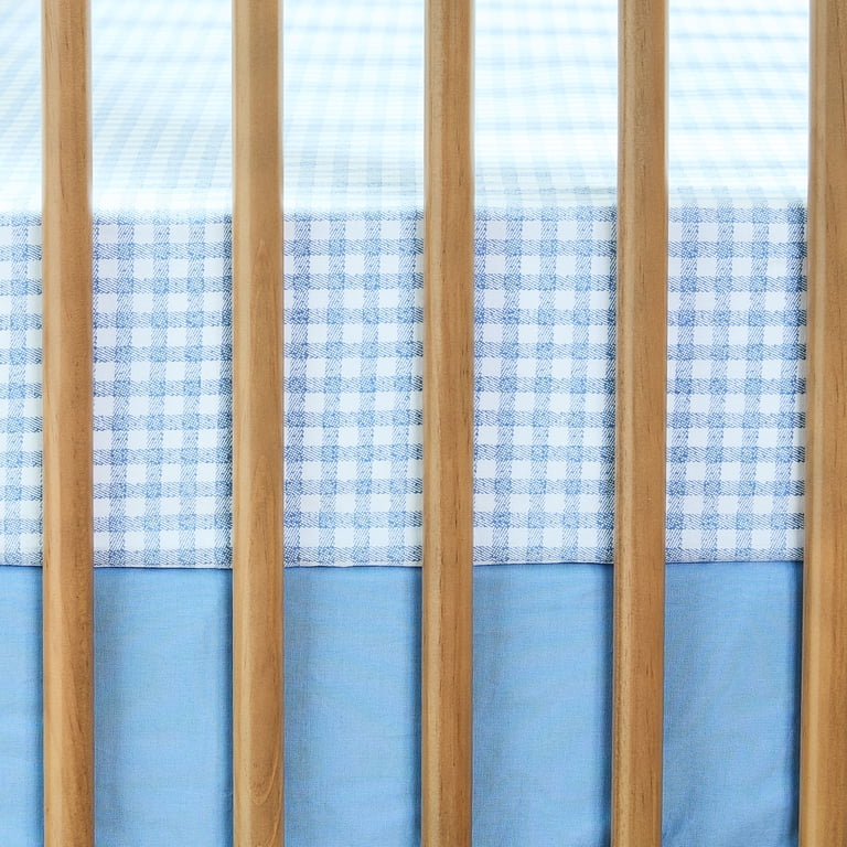 Parent's Choice Cotton Fitted Crib Sheets, 2 Pack Gingham photo 2