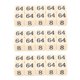 thumbnail image 2 of Dados De 6 Caras, 30 Unidades, Número De 15,5 Mm, Múltiplo De 2 Impactos, 2 of 8