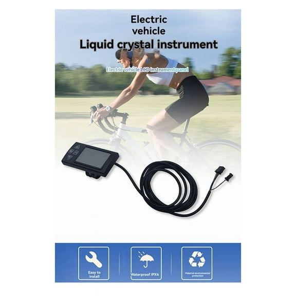 861-SM Electric Bike Meter LCD Display Screen 24V-60V Electric Scooter Instrument Control Panel Speed Display