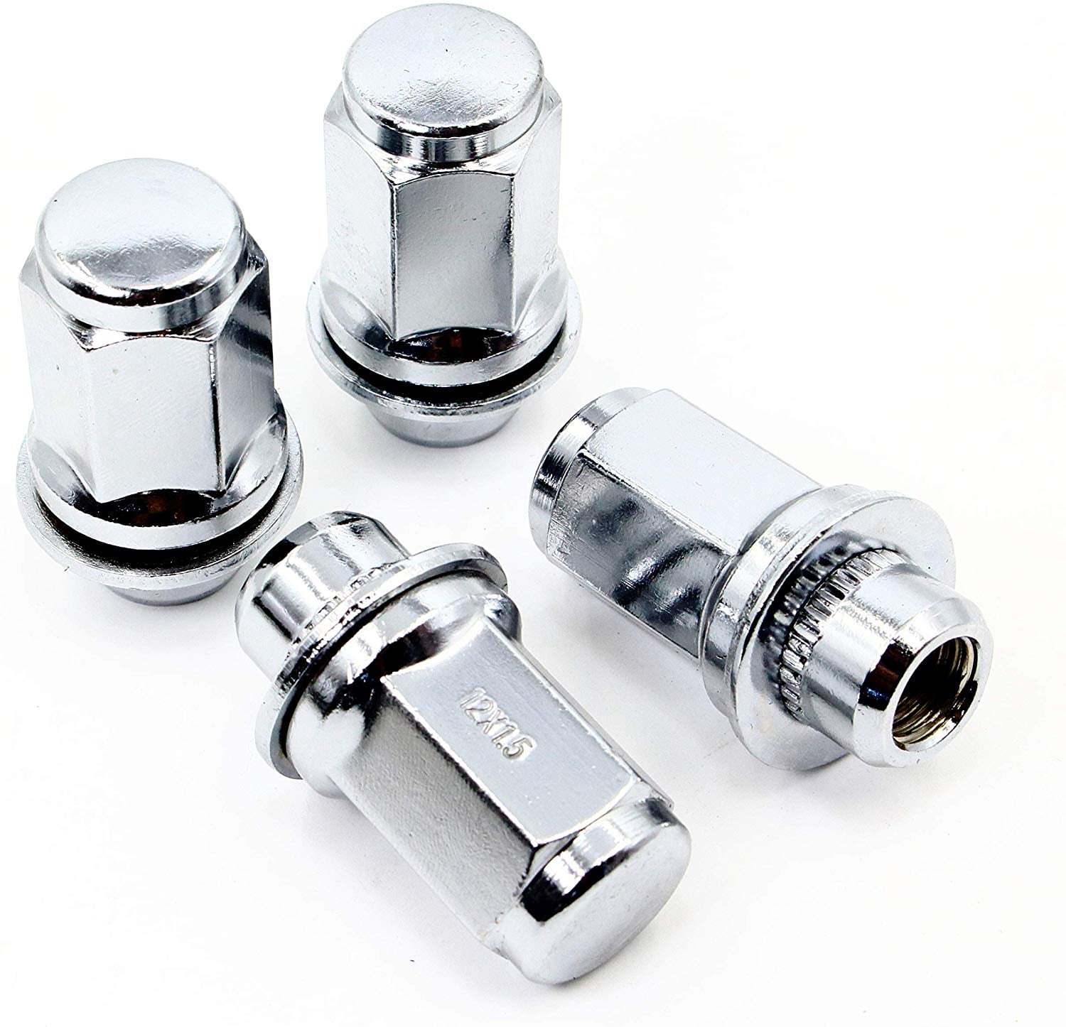 Set of 20 Veritek 14x1.5mm Black 2.16 28mm Shank 17mm Hex Wheel Lug Bolts for Aftermarket Custom Wheels Conical Seat Mercedes Audi VW