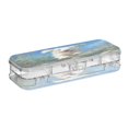 thumbnail image 2 of Plastic Pencil Box Large Capacity Pencil Boxes Clear Boxes with Snap-Tight Lid Stylish Office Supplies Storage Organizer Box The Dog Is Running, 2 of 7