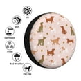 thumbnail image 4 of Salouo Star Cute Dog Print Spare Tire Cover 14-17 inch Spare Tire Protector Universal Tough Tire Wheel Cover for Trailer SUV and Truck-14 inch, 4 of 6