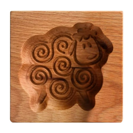 

Carved Wooden Cookie Biscuit Mold Kitchen Baking Mooncake Mould