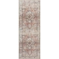 thumbnail image 4 of Hauteloom Beck Hallway, Kitchen Machine Washable Runner Rug - Traditional Bohemian Carpet - Boho Vintage Distressed - Brown, Orange, Grey - 2'7" x 10'2", 4 of 17