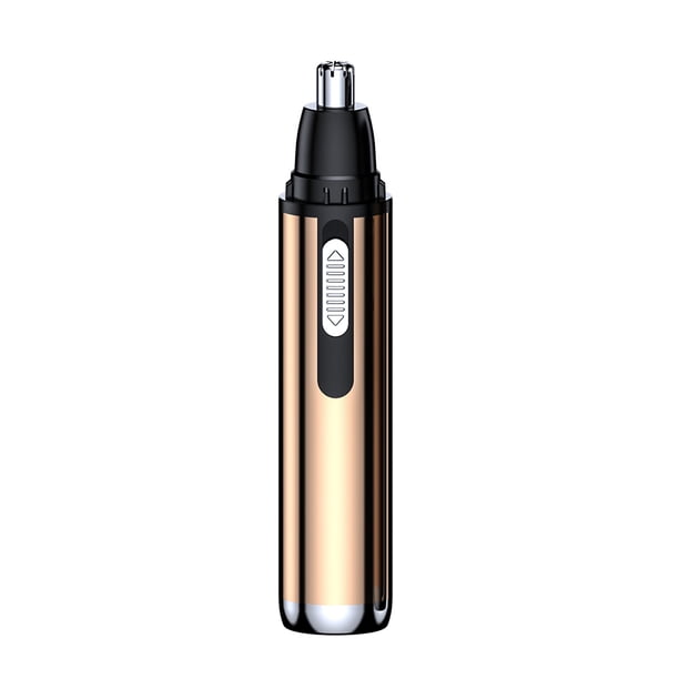 Guardurnaity Recortador de pelo eléctrico para la nariz, portátil, práctico, a prueba de polvo, desmontable, lavable, removedor de cortapelos con cepillo Juegos de afeitado Oro Guardurnaity CE013886-03B