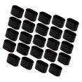 thumbnail image 4 of 24 protectores de suelo para patas de silla, de goma, ovalados, antiarañazos, silenciosos, antideslizantes, con protección completa y deslizadores., 4 of 8