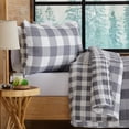 thumbnail image 3 of Great Bay Home Buffalo Check Lodge Reversible Reversible Quilt Set With Shams  (Full / Queen, Felix - Grey), 3 of 7