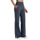 thumbnail image 1 of Pantalones de Cintura Elástica para Mujeres Deporte Casual Color Sólido Botón de Moda Bolsillo Pantalones de Yoga, 1 of 5