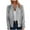 Gray, variant on APEXFWDT Cropped Bomber Jacket for Women Casual Full Zip Waffle Varsity Jacket Womens Fashion Comfy Autumn Spring Jacket Coat