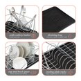 thumbnail image 4 of Kitchen Details Geode Dish Rack in Chrome, 4 of 10