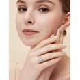 thumbnail image 5 of 3CT 925 Sterling Silver Engagement Rings 3-Stone Oval Cut Cubic Zirconia CZ Wedding Promise Rings for Her Wedding Bands for Women Size 3-11, 5 of 12
