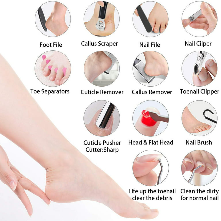 Glass Foot File Foot Callus Remover and Foot Sander by Bona Fide Beauty Premium Czech Glass Nail File