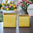 thumbnail image 2 of Odette Handcrafted Ceramic Square Planter Set (Set of 2), 2 of 8