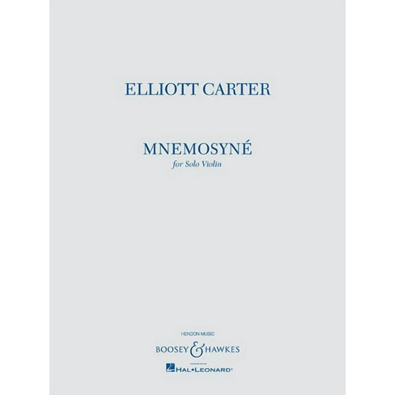Mnemosyne : For Solo Violin (Paperback)