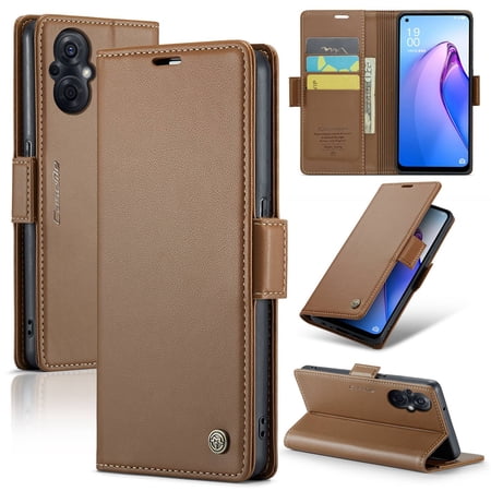 ETFAST Leather Phone Case Wallet With Card Holder Zipper For OPPO Reno 8Z 7Z Reno 8Lite 7Lite F21 Pro 5G High Quality Leather Phone Case