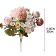 thumbnail image 3 of Artificial Flower Bouquets, Fake Floral Arrangements, Home Decoration Stems, for Vase Centerpieces or Wedding Displays, Realistic Look, 11.87 Inch Head Size, 3 of 9