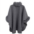 thumbnail image 4 of Entyinea Womens Casual Trench Coat Double Long Trench Coats Mid-Length Belted Overcoat Dress Jacket Grey 3XL, 4 of 5