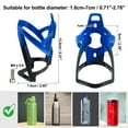 thumbnail image 4 of Unique Bargains 1 Set Universal Bike Water Bottle Cage Holder Plastic Black Blue, 4 of 7