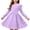 Style1-Purple girls dresses, variant on Maqroz Teen Girls Dress Double Ruffle Long Sleeve Smocked Dresses Crew Neck Spring Summer formal Flowy Swing Casual Party Dresses High Low Boho Swing Dresses with Pockets 5-15 Years