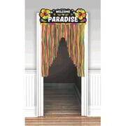Neon Luau Doorway Curtain Decoration 38 x 54 inch