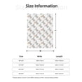 thumbnail image 5 of Fuzoiu Gray Rabbit Print Flannel Throw Blanket,Light Weight Warm Decorative,Throw Blanket Cover for Sofa, Couch, Bedroom,Travel-80"x60", 5 of 6