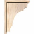 thumbnail image 3 of 7 1/2"W x 12"D x 16"H Pescadero Smooth Corbel w/Backplate, Douglas Fir, 3 of 9