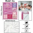 thumbnail image 3 of Birthday Gifts for Girls Pink Happy Birthday Girl Blanket Years Old Soft Cozy Flannel Fluffy Fuzzy Plush Fleece Throw Blanket Birthday Gift Ideas Decoration for Teen Daughters Nieces Granddaughters, 3 of 5
