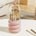 thumbnail image 7 of JingChun Makeup Brush Holder Dustproof & Waterproof Cosmetics Make up Brush Organizer Storage with Lid for Vanity, 7 of 7