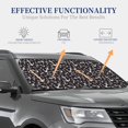 thumbnail image 3 of Kdxio Anchors Print 2-Piece Sun Shade Front Windshield - Foldable Car Front Window Sunshades for Most Sedans SUV Truck, 3 of 6