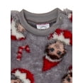 thumbnail image 3 of The Elf on the Shelf Baby and Toddler Christmas Faux Sherpa Top and Joggers Set, 2-Piece, Sizes 0/3M-5T, 3 of 3