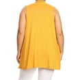 thumbnail image 4 of MOA Collection Women's Plus Size Open Front Relexed Fit CasualSleeveless Vest Cardigan, 4 of 4