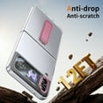 thumbnail image 5 of ELEHOLD for Samsung Z Flip 4 Case, Wireless Charging Ice Touch  Adjustable Kickstand Slim Shockproof Drop Protective Cover with Screen Protector for Samsung Z Flip 4 ,Pink, 5 of 9