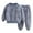 Blue, variant on Girls Sweatsuit Set Girls Fuzzy Pants Sets Kid 2 Piece Winter Fleece Outfits Stand Collar Zip Up Sweatshirts Fluffy Sweatpants with Pockets