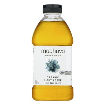 Madhava  Light Agave, 100% Blue Agave Sweetener Sugar Substitute, 46 oz