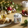 thumbnail image 3 of Butter Bell® Crock – Farmhouse Honey Bee Christmas Light Pattern Ceramic Butter Holder with Lid, Keeper for Spreadable Butter, 3 of 5