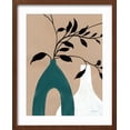 thumbnail image 2 of Art.com Slender Stems I Blue Art Print by Danhui Nai, Brown Frame Wall Art, 17" x 21", 2 of 5