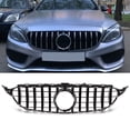 thumbnail image 1 of Panamericana GT Style Grille forBenz C Class W205 C205 S205 Replacement, Powerful Protection, Vertical Bar Design, Perfect Match, 1 of 7