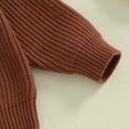 thumbnail image 6 of Bagilaanoe Toddler Baby Boy Knitted Sweater Long Sleeve Letter Embroidery Pullover 12M 18M 24M 3T 4T Kids Warm Jumpers Tops Fall Loose Knitwear, 6 of 8