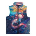 thumbnail image 4 of Pzuqiu Axolotl Kid Outerwear Vest Size 7-8 Fashion Zipper Winter Sleeveless Jacket with Pockets Stand Collar Warm Vests for Kids Polyester Toddler Girl Clothes for Daily Life, 4 of 7