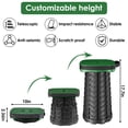 thumbnail image 2 of Taburete plegable aboutool verde plegable portátil con cojín, 2 of 9