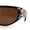 Tortoise Silver - Brown, variant on Womens Gaudy Fancy Hinge Flat Top Shield Rectangular Plastic Sunglasses Black Silver - Black