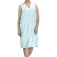 thumbnail image 2 of EZI Women's Plus Duster7 Sleeveless Cotton-rich House Dress, 2 of 9